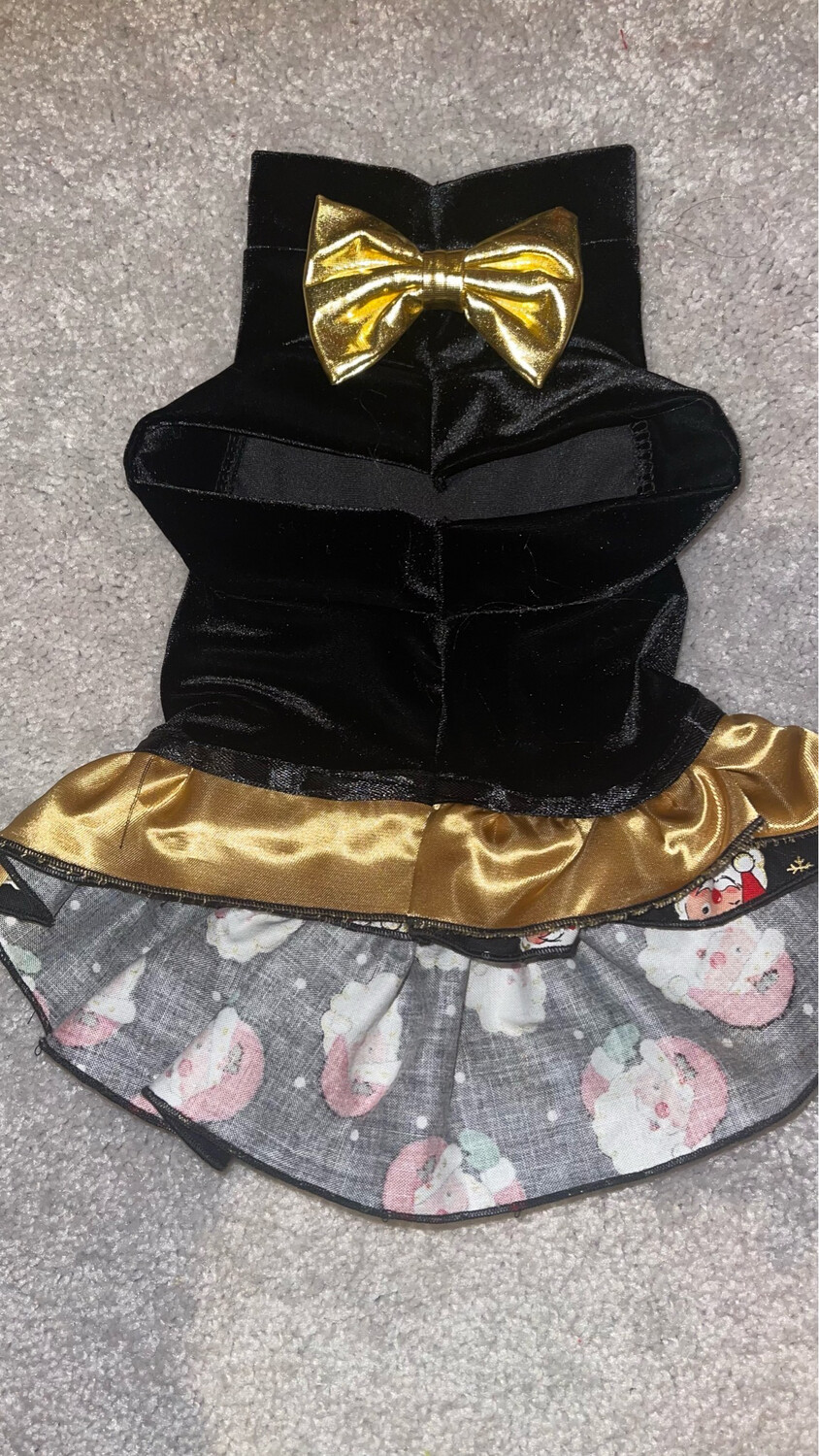 Black Velvet Santa Dress (Medium)