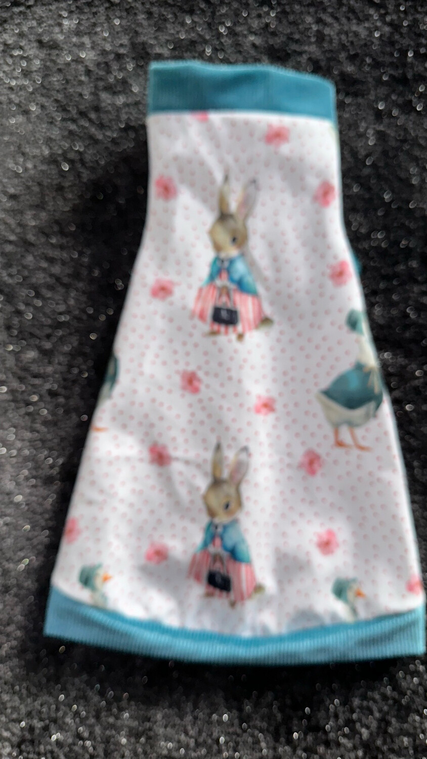 Mother Goose W Ribbed Velvet Trim