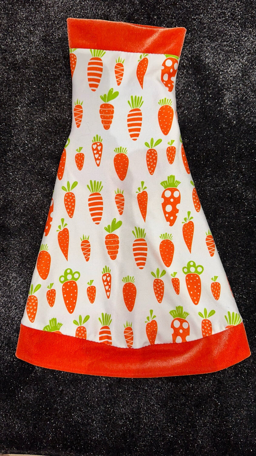 Carrot Top W Orange Velvet Trim