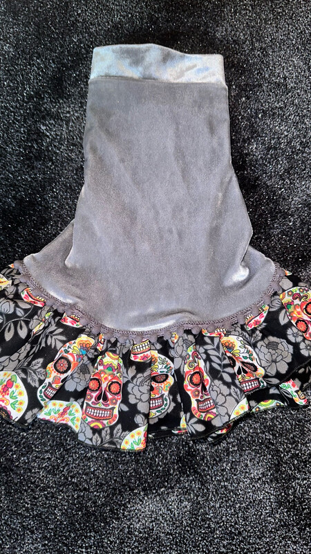 Pewter Sugar Skull Dress (Medium)