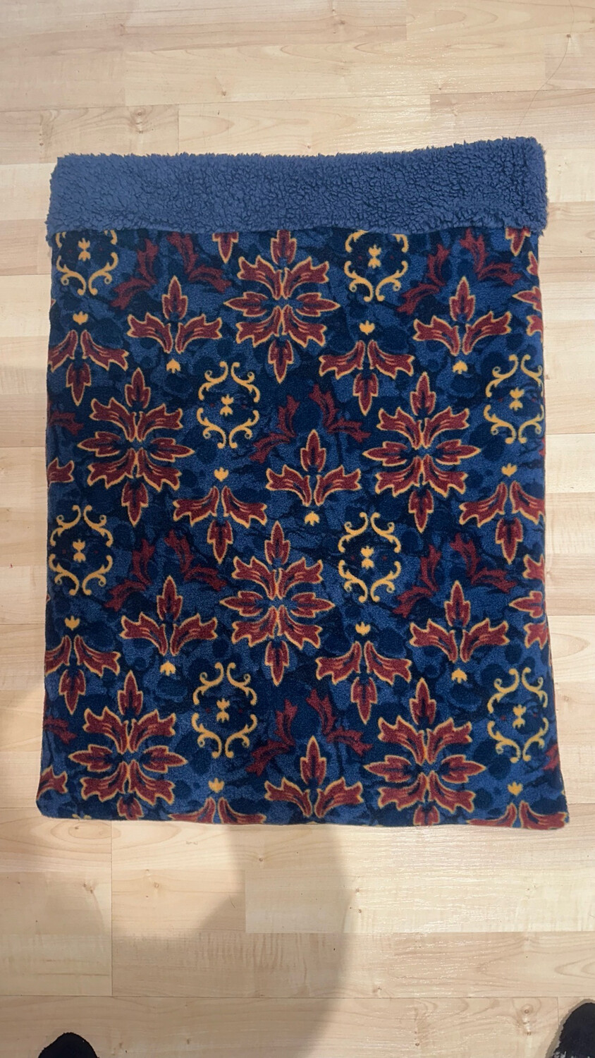 Sleeping Sack Tales Of Yore (medium) W Blue Sherpa Lining