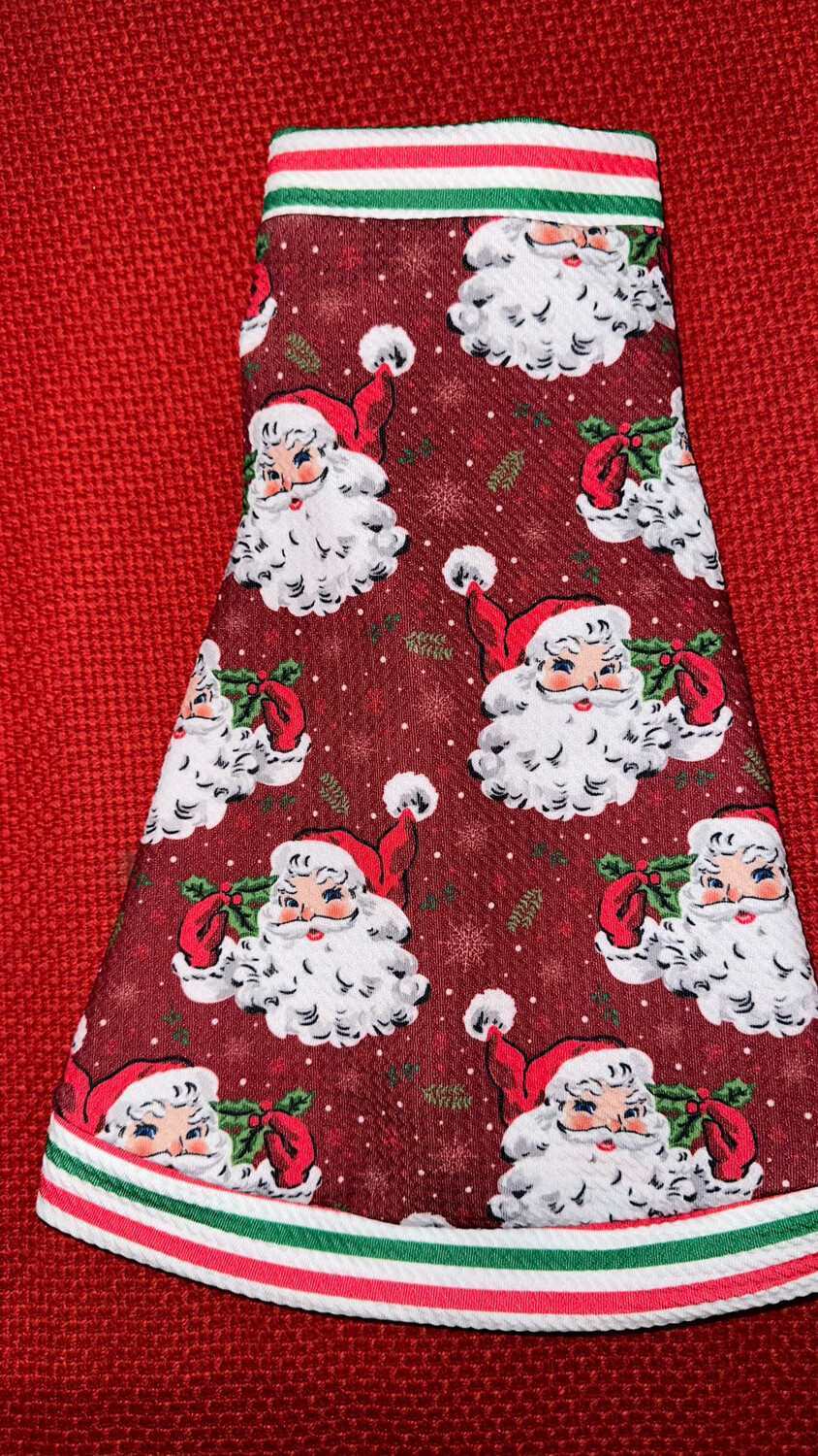 Kris Kringle W Striped Trim