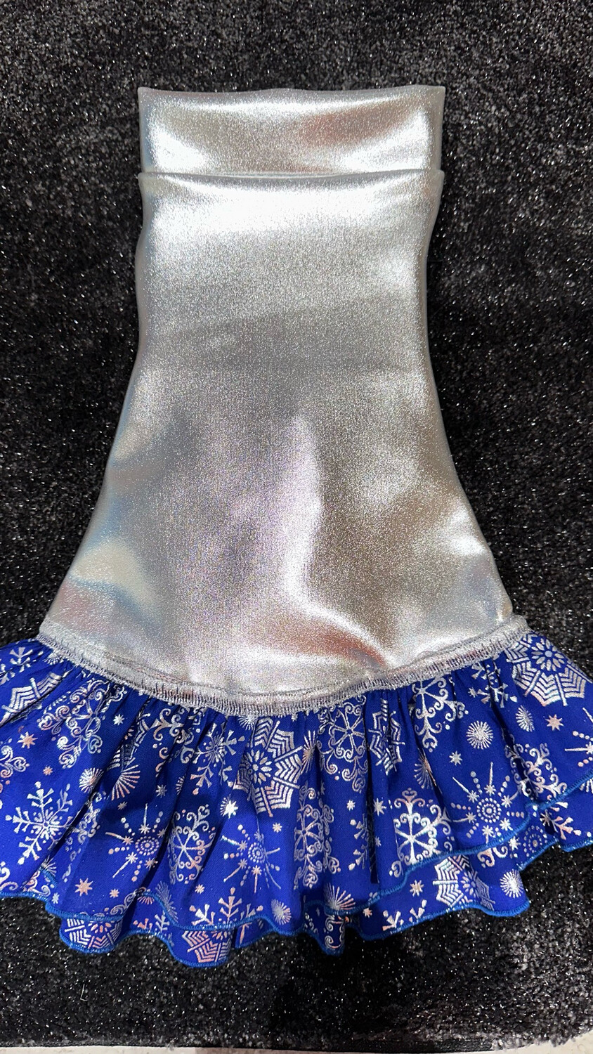 Snow Queen Formal Spandex Dress W Bowtie (Large)