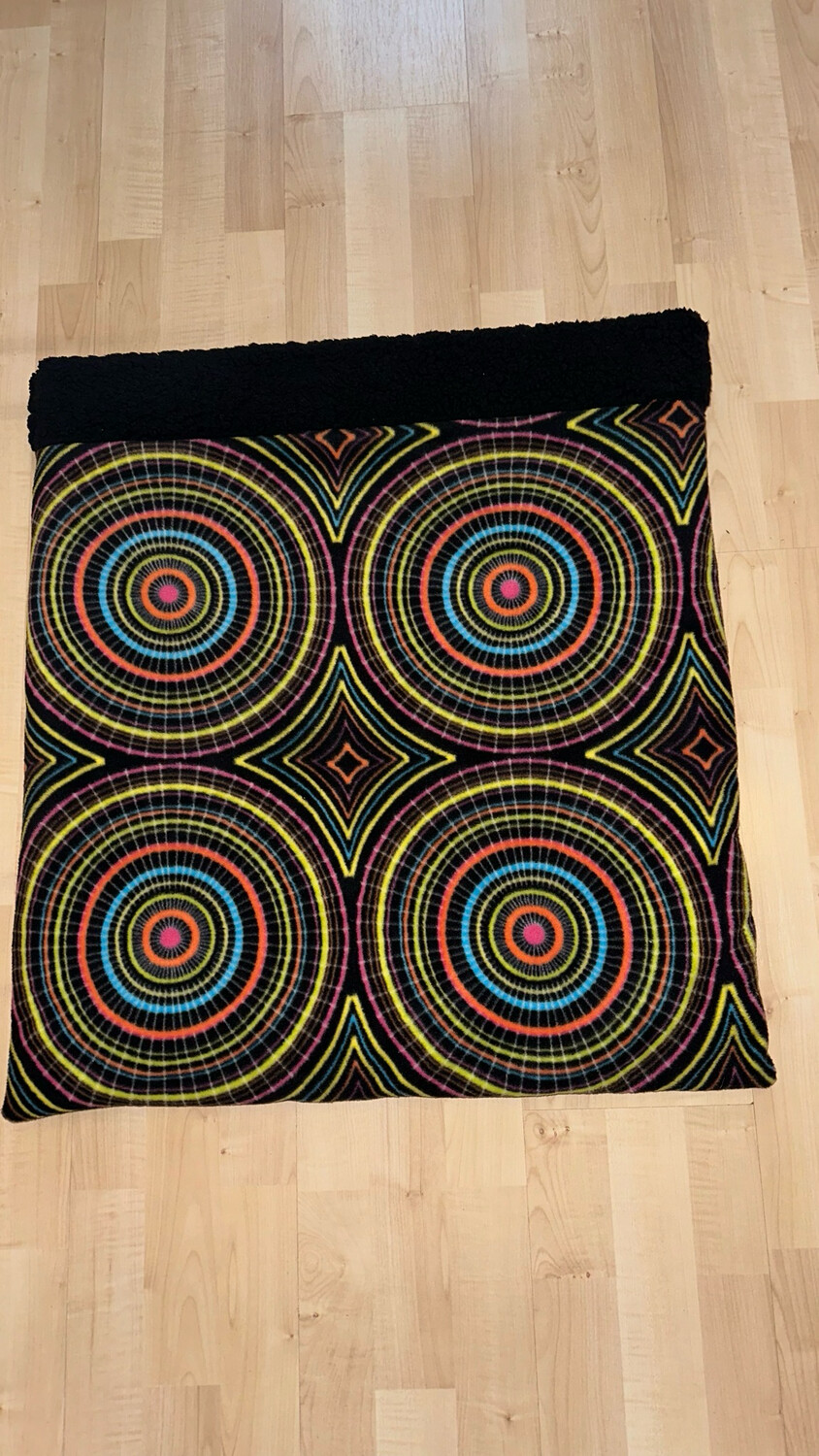 Sleeping Sack Spirograph Fleece W Black Sherpa Lining (large
