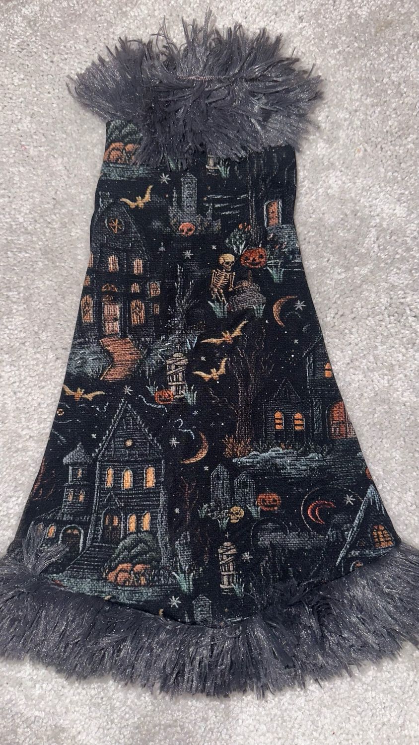 Salem W Long Faux Fur Trim