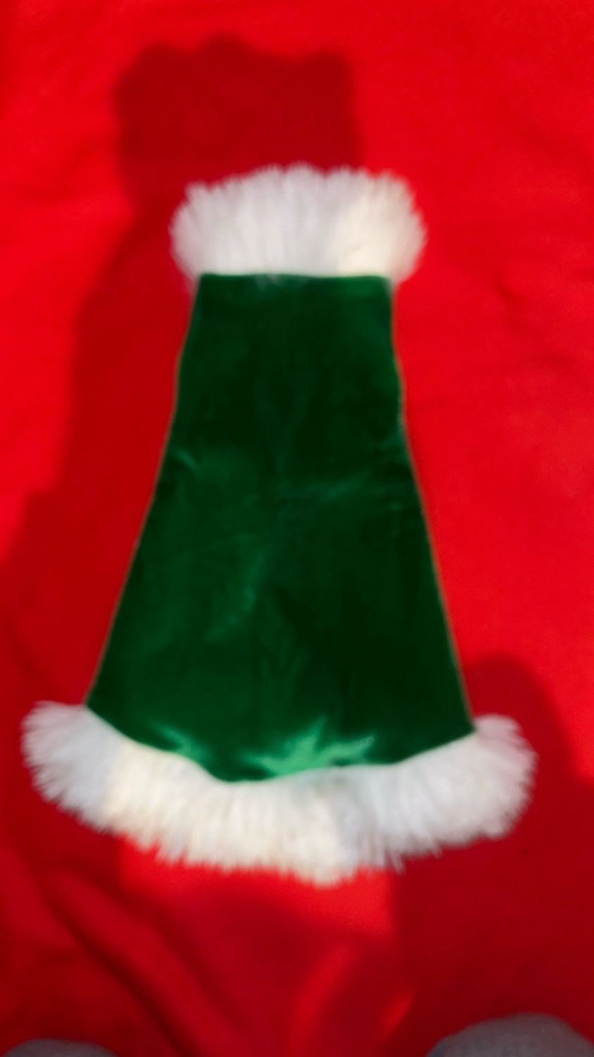 Velvet Santa In Green