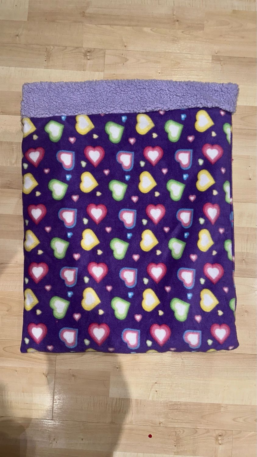 Sleeping Sack Medium Love Of My Life Fleece W Lavender Sherpa