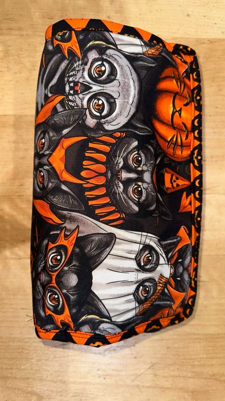 Cats In Costume Bag W Jack O Lantern trim