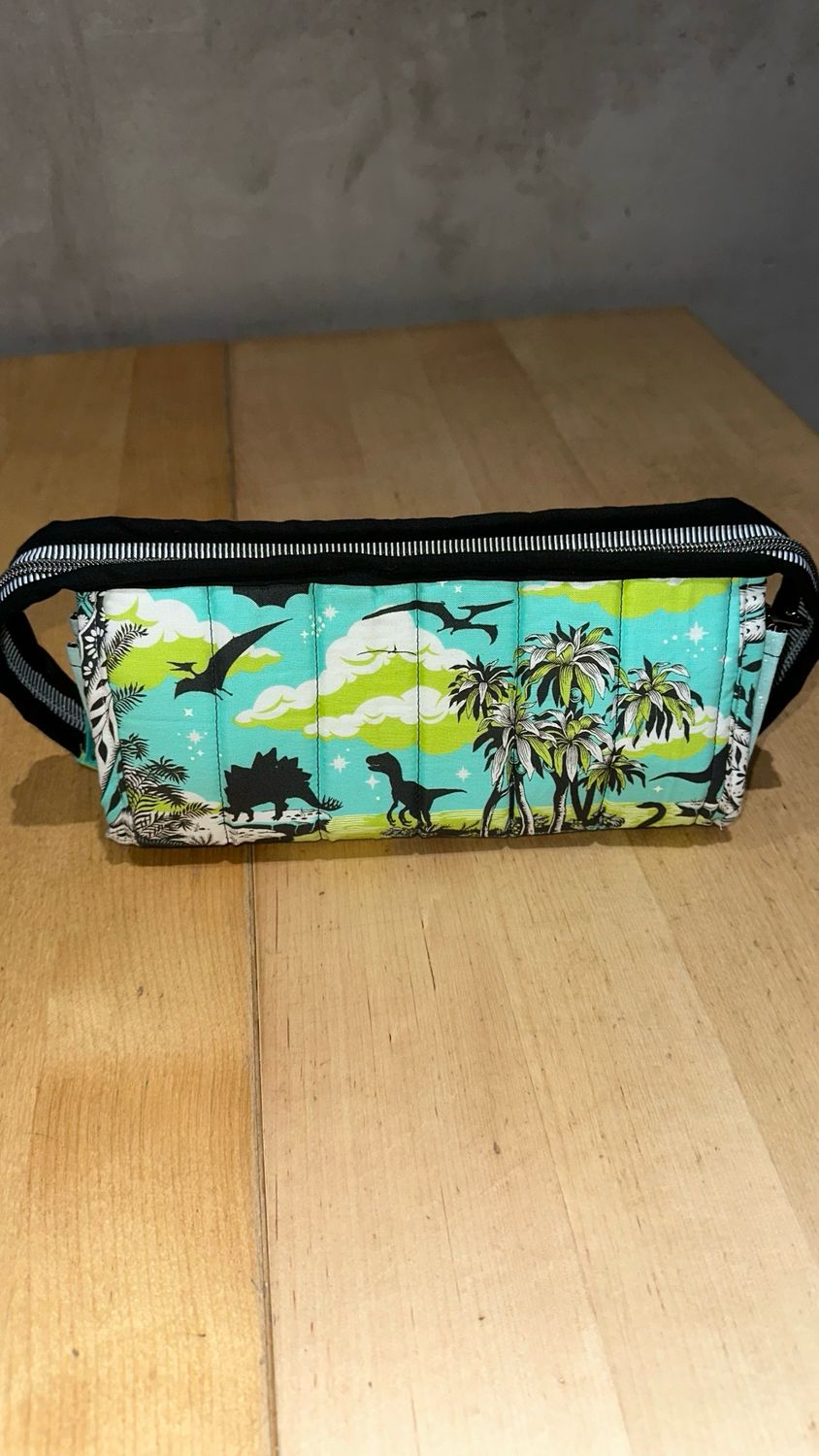 Dino Galaxy Zipper Bag