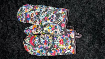 Handmade Quilted Oven Mitts