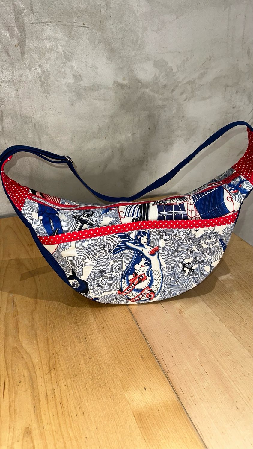 Lost At Sea Crescent Bag