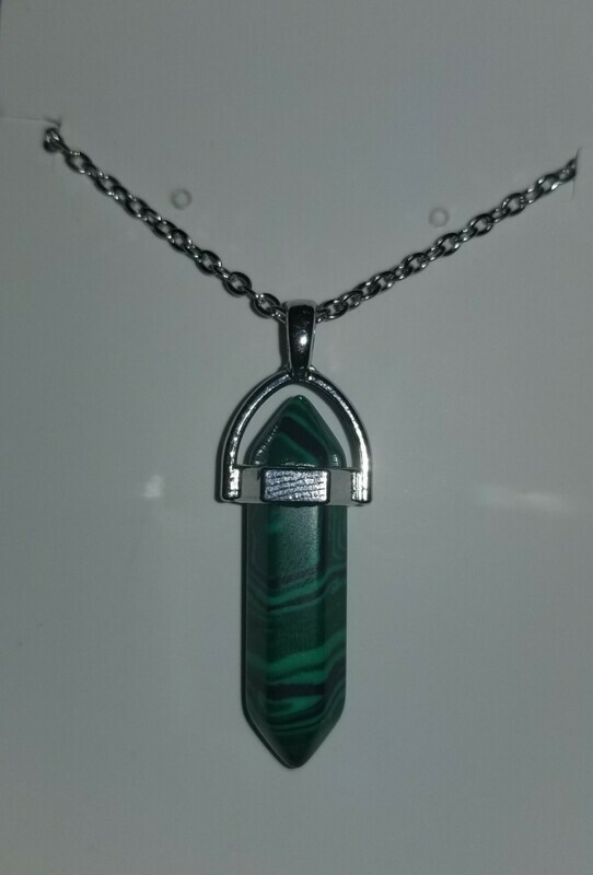 Dark Green With Veins Pendant