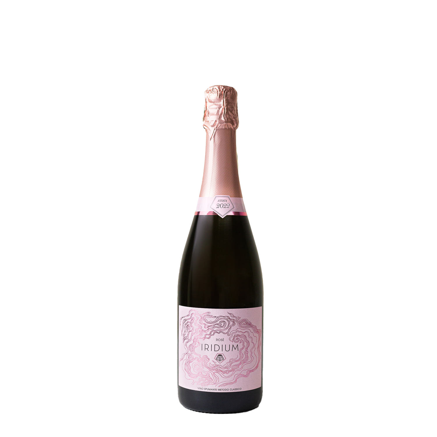 Iridium Rosé Brut 2022 - Colli Piacentini D.O.C. Pinot Nero - Vino Spumante Brut Rosé - Metodo Classico