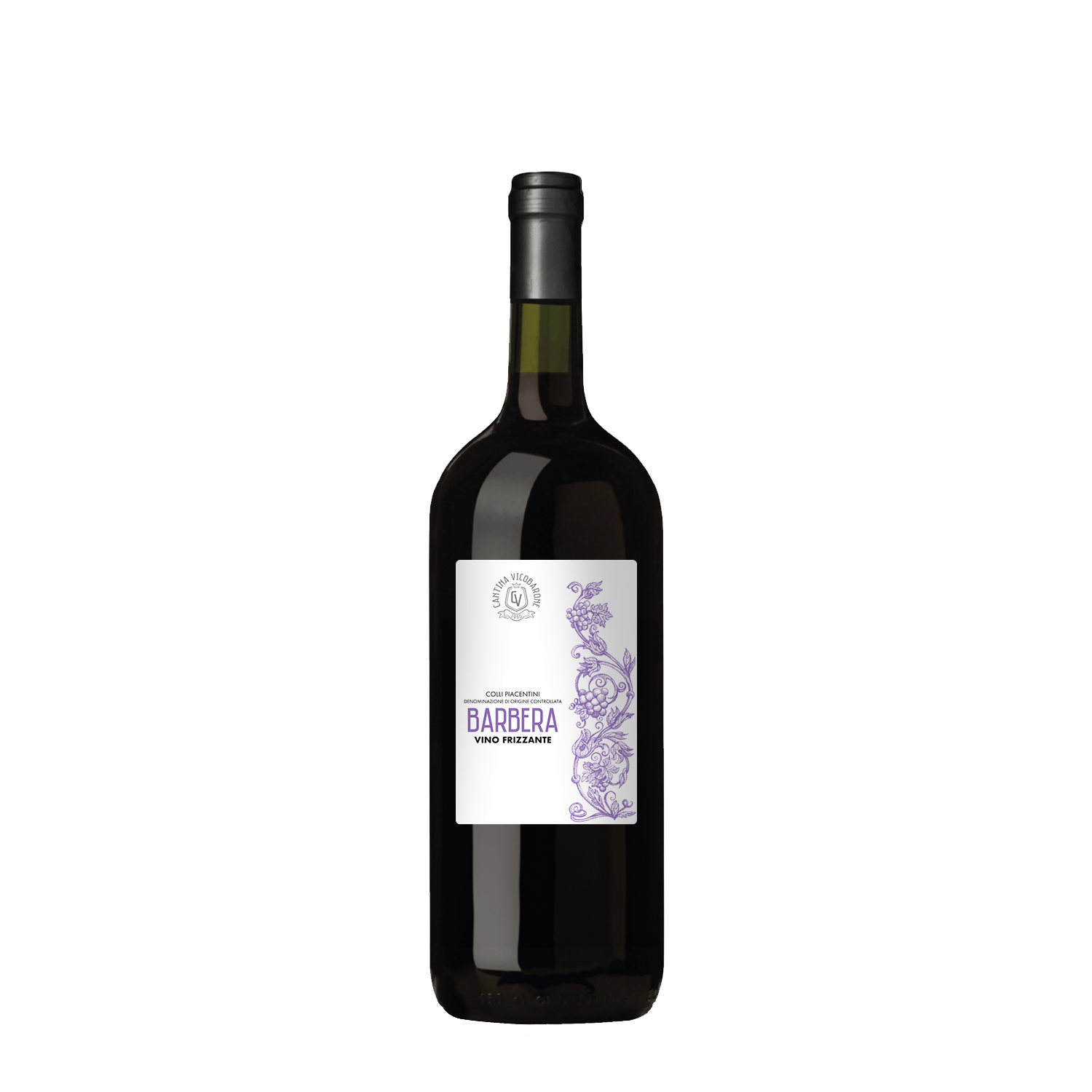 Barbera Frizzante Magnum - Colli Piacentini D.O.C. Barbera Vino Frizzante Secco Barbera Frizzante Magnum - Colli Piacentini D.O.C. Barbera Vino Frizzante Secco