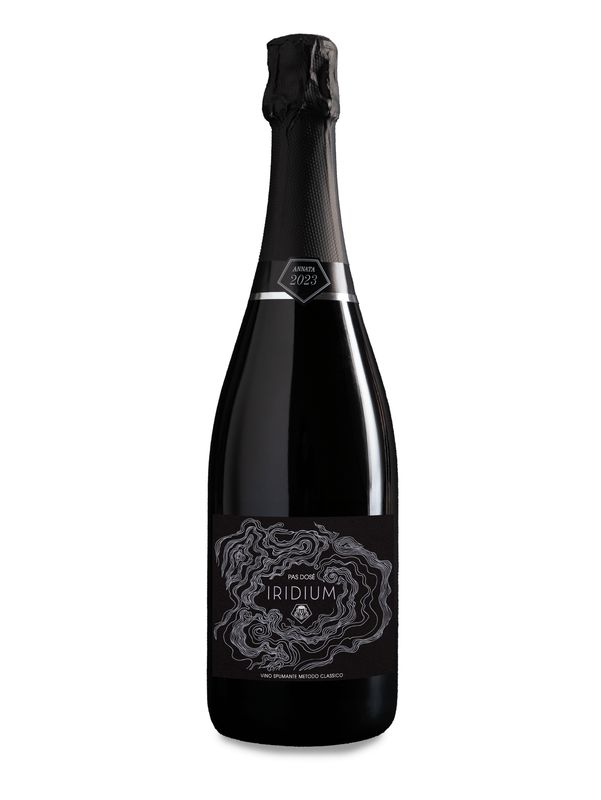 Iridium Pas Dosé 2023 - Vino spumante di qualità Pinot Nero - Vino Spumante Pas Dosé - Metodo Classico
