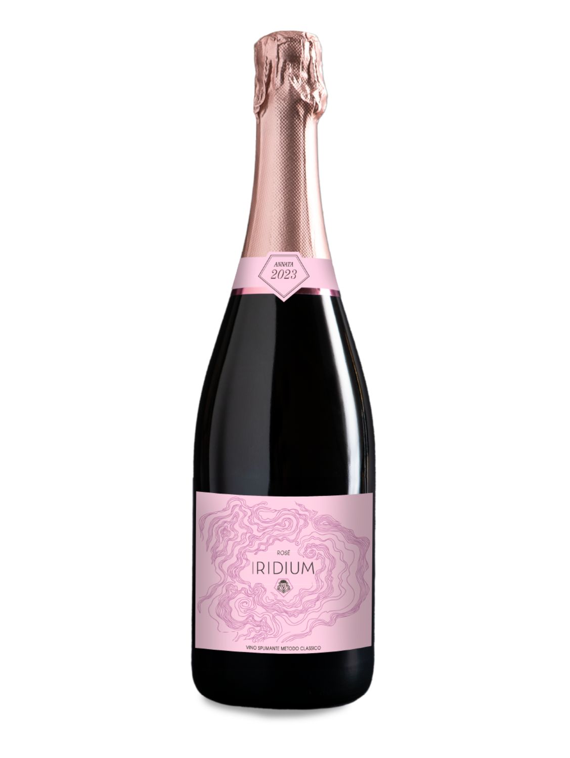 Iridium Rosé Brut 2023 - Colli Piacentini D.O.C. Pinot Nero - Vino Spumante Brut Rosé - Metodo Classico Iridium Rosé Brut 2023 - Colli Piacentini D.O.C. Pinot Nero - Vino Spumante Brut Rosé - Metodo Classico