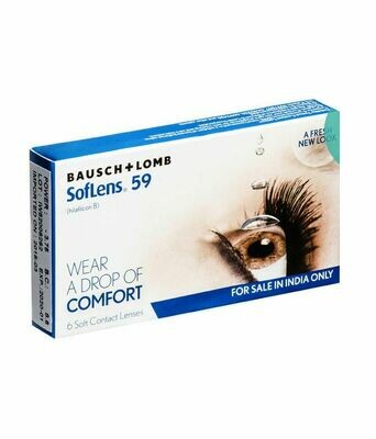 Bausch &amp; Lomb Soflens 59 Monthly Transparent Lenses