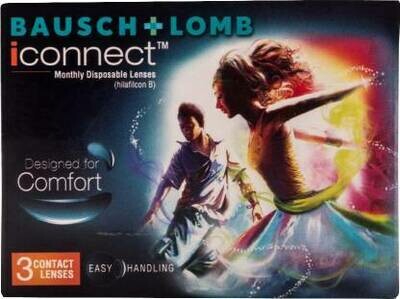 Bausch &amp; Lomb Iconnect Monthly Transparent Lenses