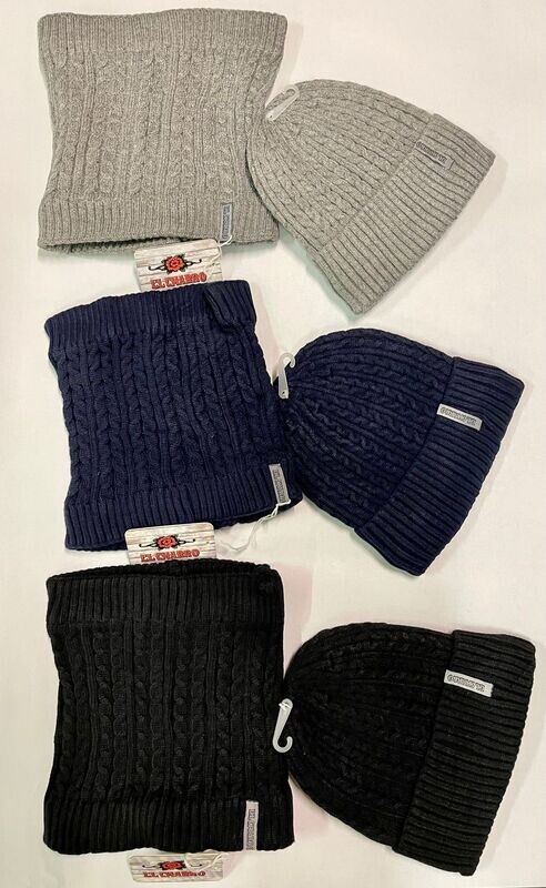 CAPPELLINO EL CHARRO CON GIROCOLLO TRECCE JACQUARD