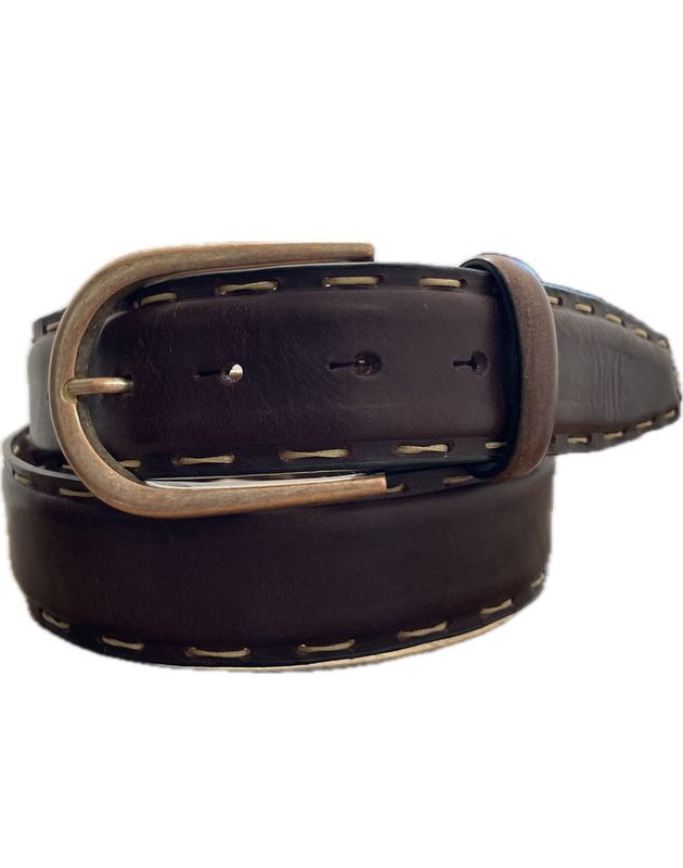 CHARRO BELT 018 GENIUNE LEATHER HAND-THREADED