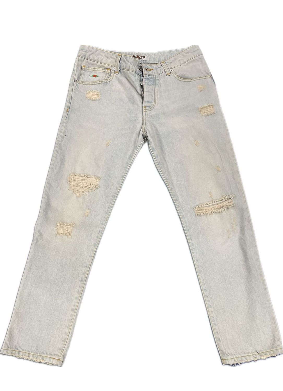 JEANS EL CHARRO COLORE SLAVATO BIANCO MADE IN ITALY