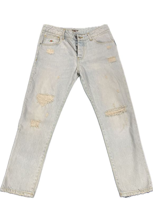 JEANS EL CHARRO COLORE SLAVATO BIANCO MADE IN ITALY