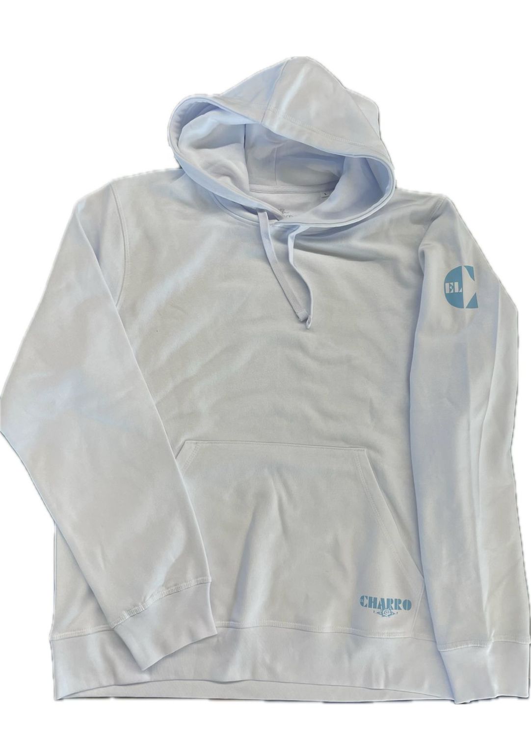 EL CHARRO WHITE SWEATSHIRT LIGHT BLUE PRINTED