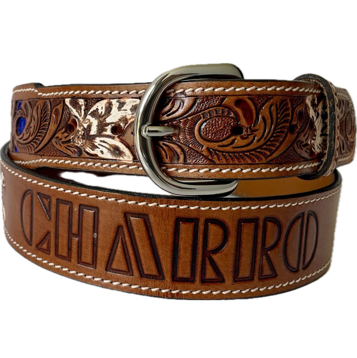 CINTURA EL CHARRO E133, CON INTAGLIO FLOREALE CINTURA EL CHARRO E133, CON INTAGLIO FLOREALE