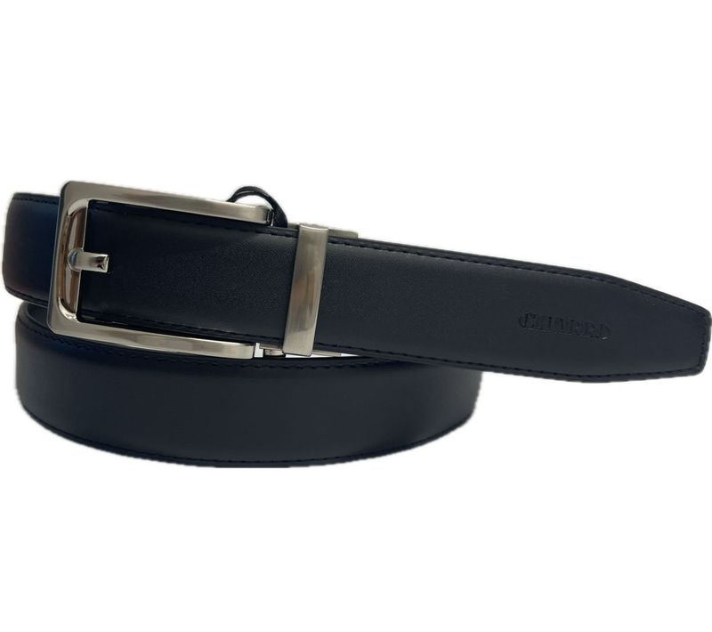 C5001 CINTURA CHARRO IN TPU MECCANISMO A SCORRIMENTO SENZA ARDIGLIONE COLORE NERO BOMBATA FIBBIA NICKEL SATINATO