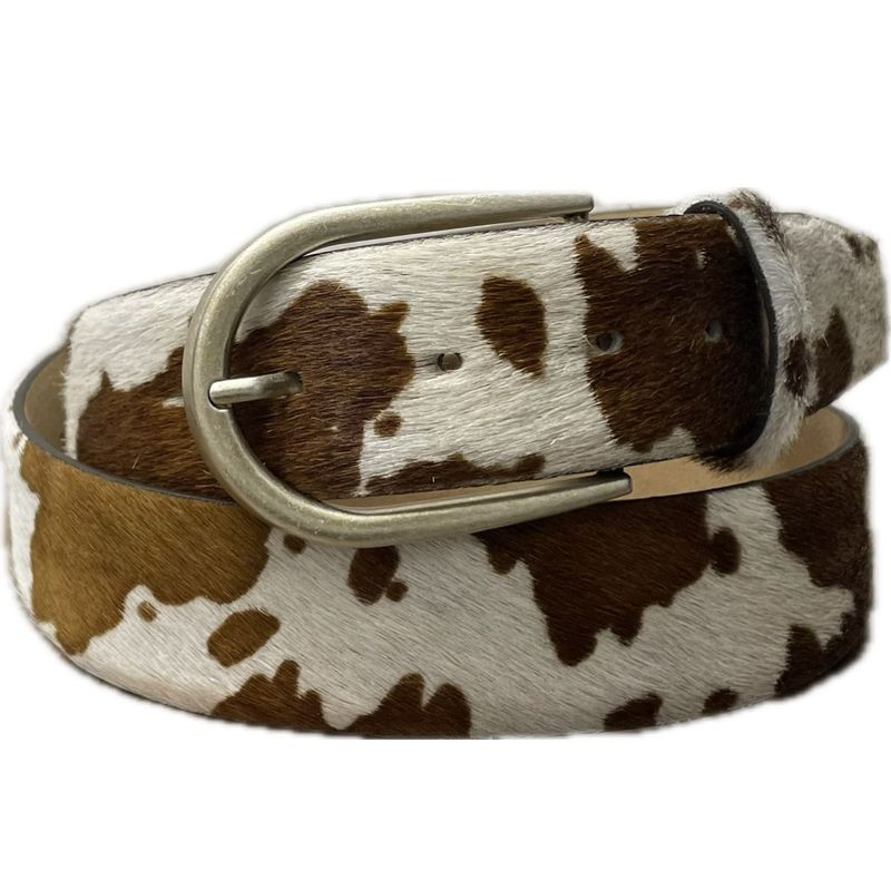 CINTURA CHARRO 364  COW FIBBIA ARGENTO ANTICO