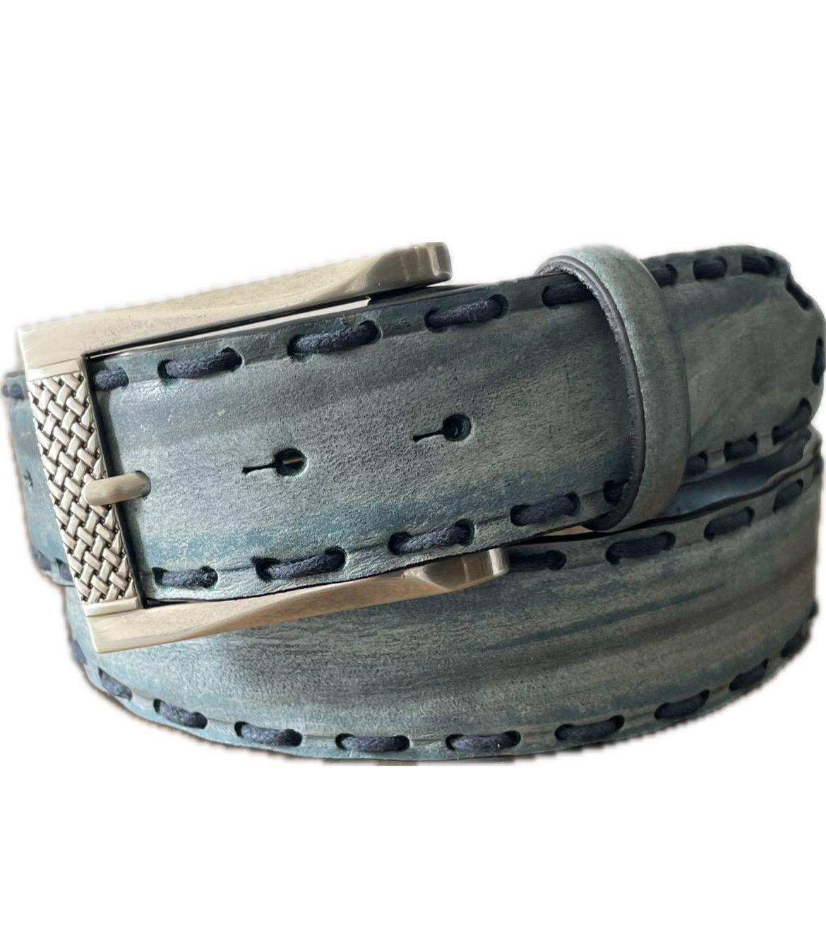 CINTURA CHARRO 006 CUOIO INFILATO A MANO