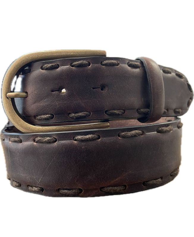 CINTURA CHARRO 018 CUOIO INFILATO A MANO