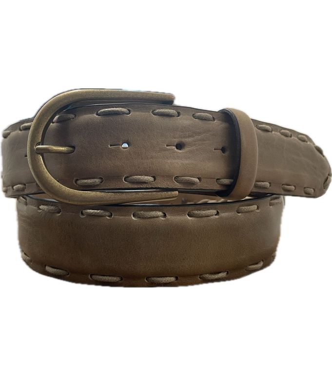 CINTURA CHARRO 005 CUOIO INFILATO A MANO