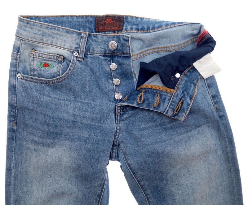 E0139 JEANS EL CHARRO AZZURRO CHIARO SLAVATO