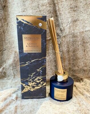 Luxury 'Leather & Saffron' Reed Diffuser