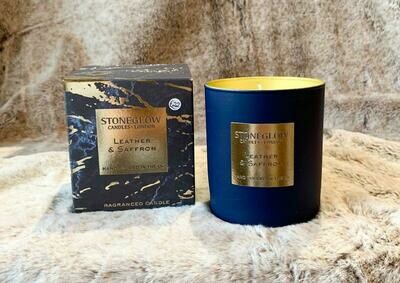 Luxury 'Leather & Saffron' Candle