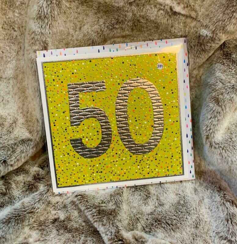 Large '50' Card