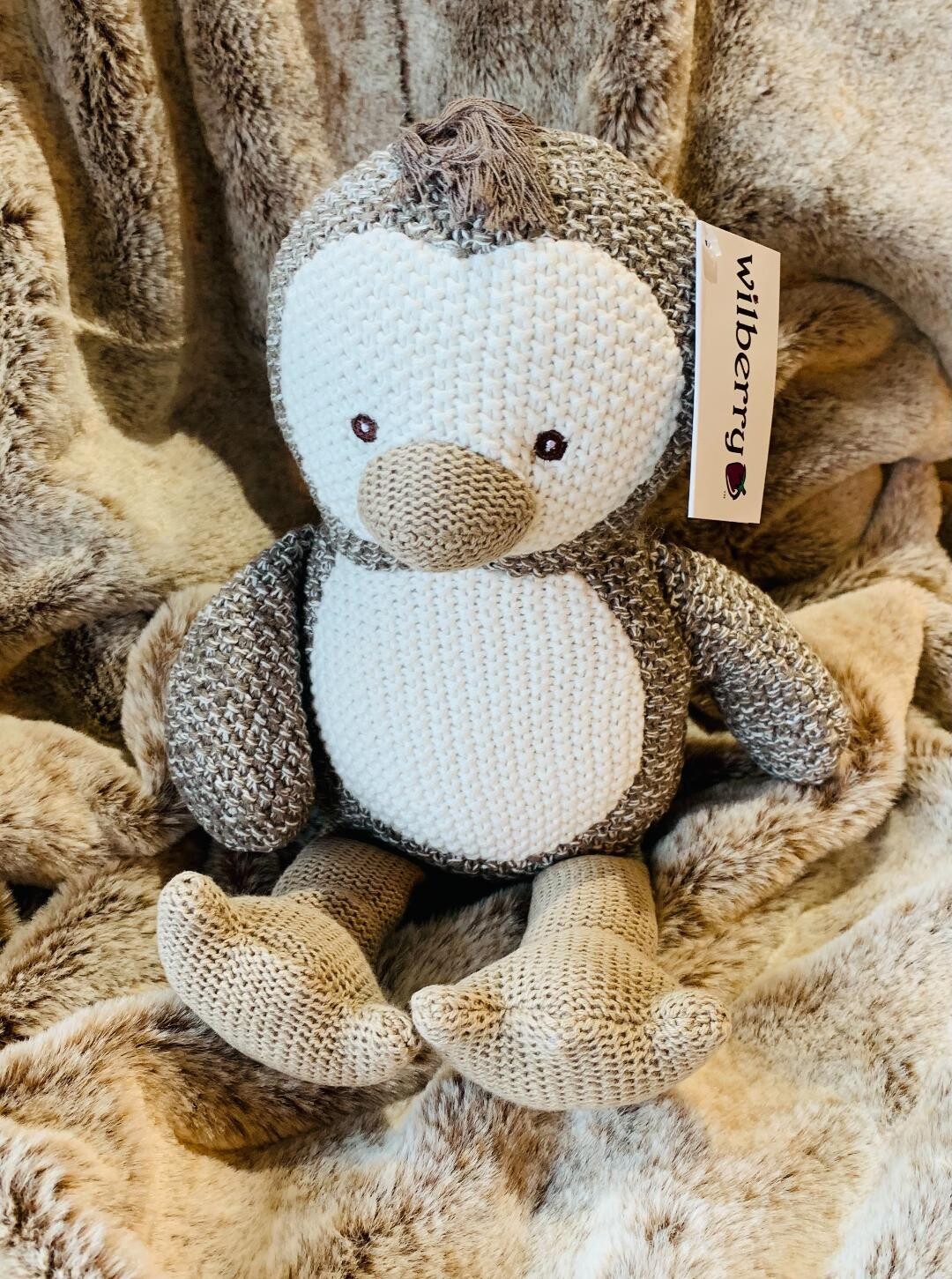 Grey Knitted Penguin