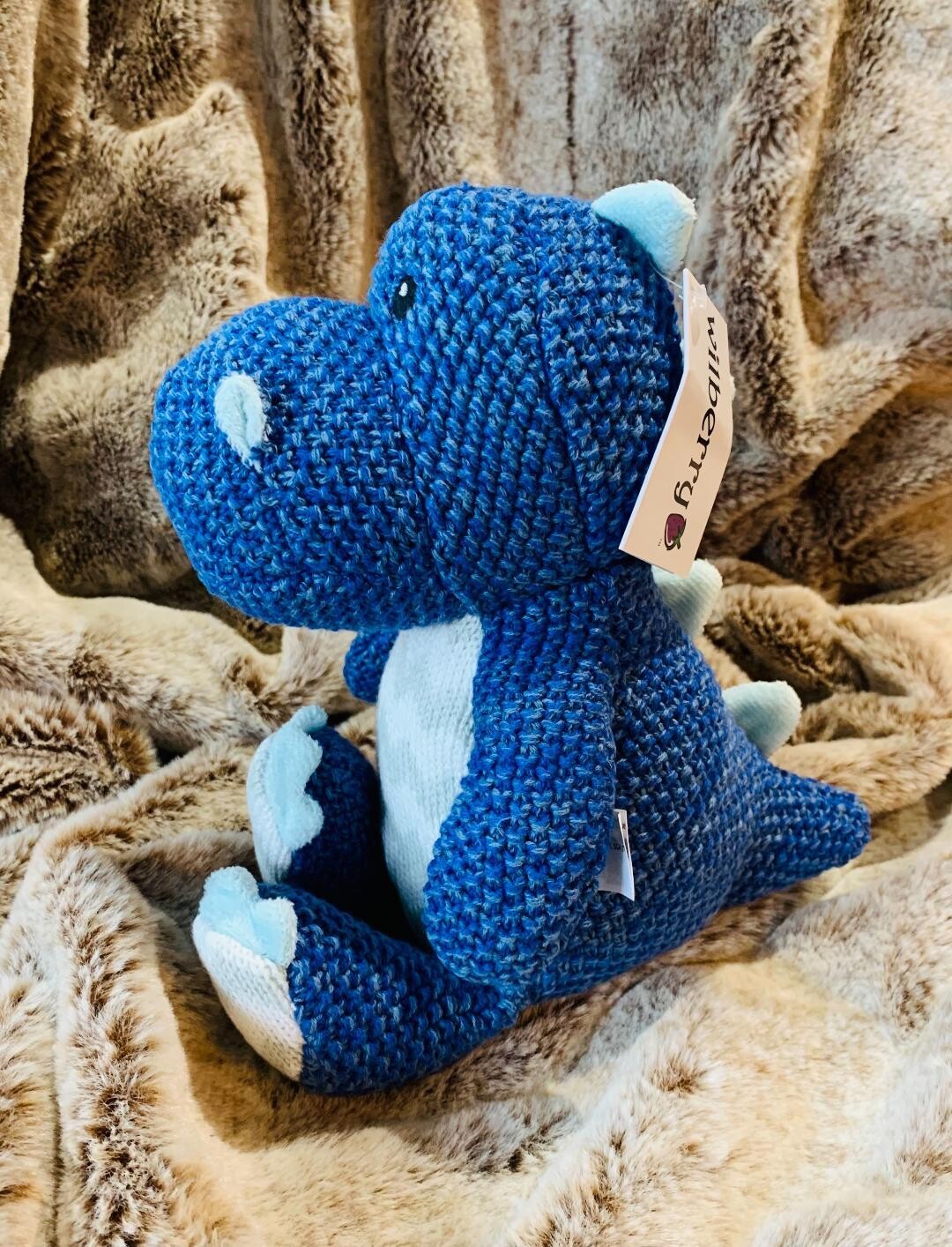 Blue Knitted Dragon