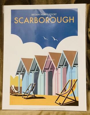 'Scarborough/Beach Huts' Print