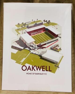 'Oakwell/Barnsley' Print