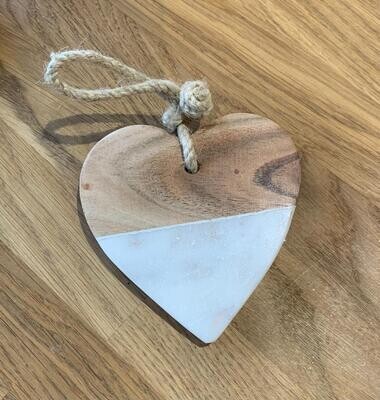 'Marble/Wood' Heart
