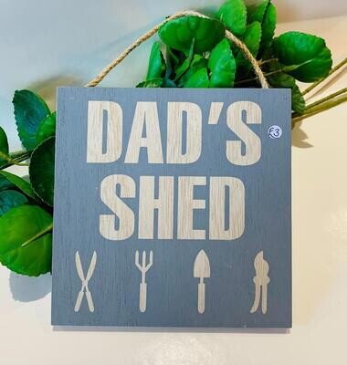 'Dad's Shed' (1) Plaque