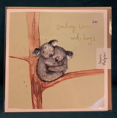 'Sending Love and Hugs/Koala' Card