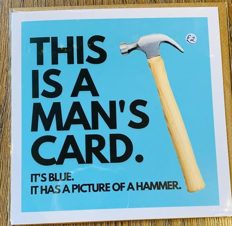 'Man's Card/Hammer' Card