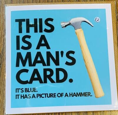 'Man's Card/Hammer' Card