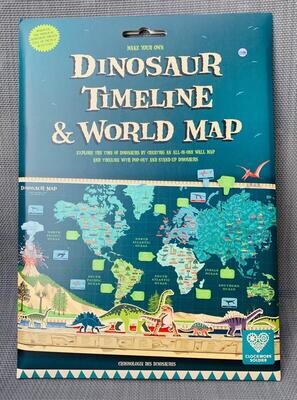 'Dinosaur Timeline & World Map'