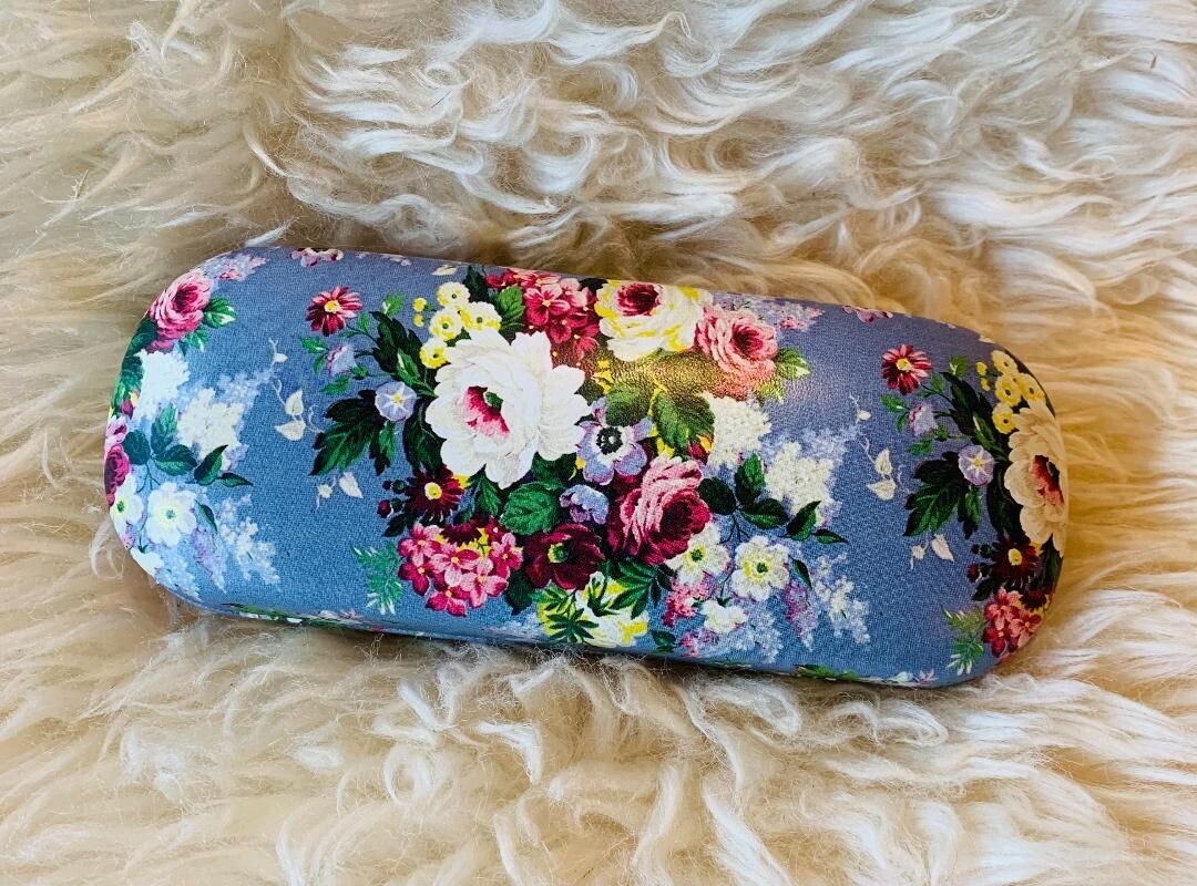 'Delphine Blue' Glasses Case