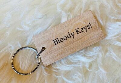 'Bloody Keys!' Keyring
