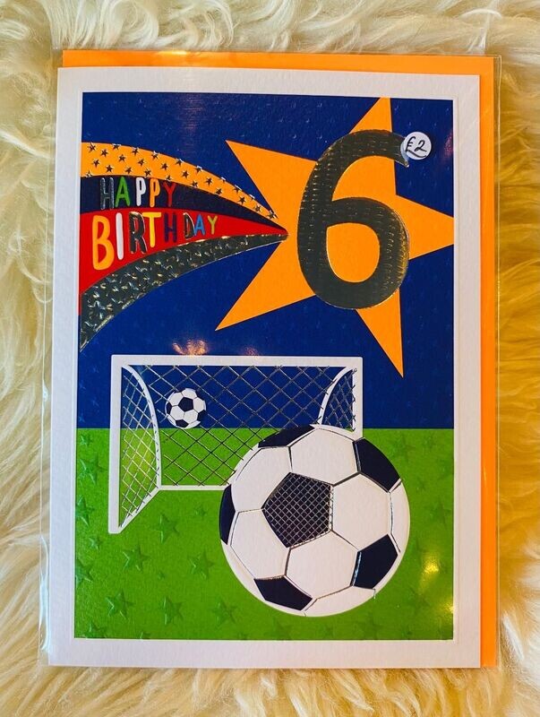 Boy 'Age 6' Card